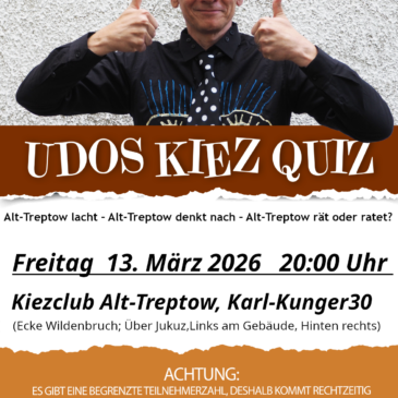 UdosKiezQuiz, Folge 71, an neuem Ort